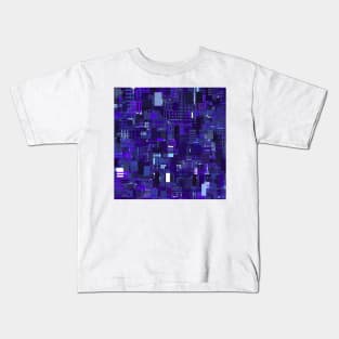 Night in the City Irregular Pattern Kids T-Shirt